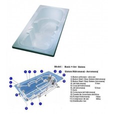 Judith cada cu hidromasaj Basic + Aer